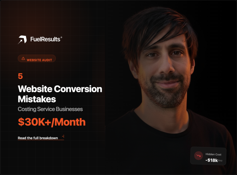 website conversion mistakes service business