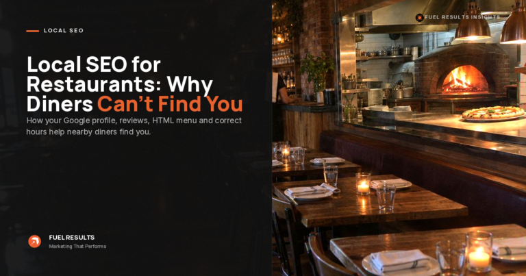 Local SEO for Restaurants: Why Hungry Customers Can’t Find You (And How to Fix It)